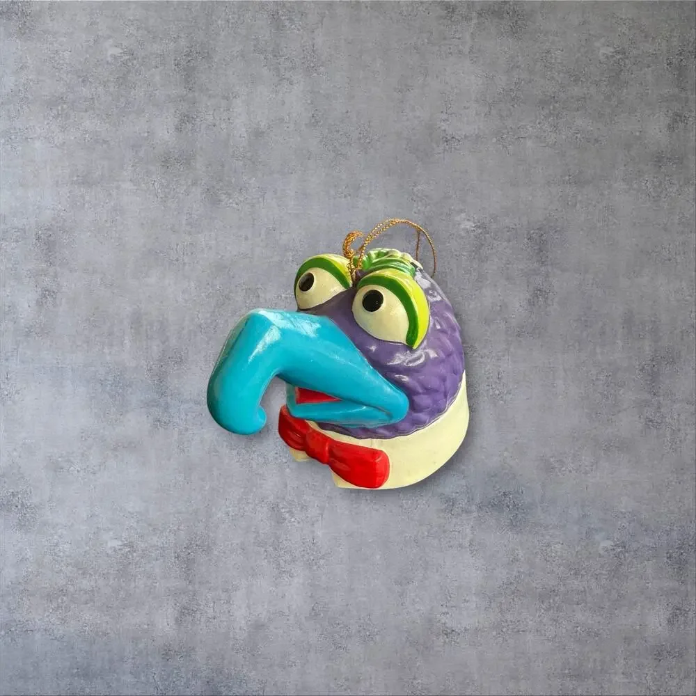 Vtg 1979 Jim Henson Muppet GONZO Christmas Ornament Paper Mache Hand Painted